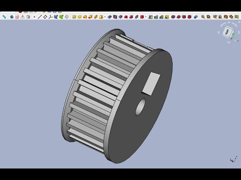 Видео: FreeCAD Часть 14. Зубчатый шкив под ремень GT2