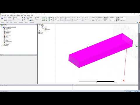 Видео: Модель прямоугольного волновода в HFSS 2020 R1