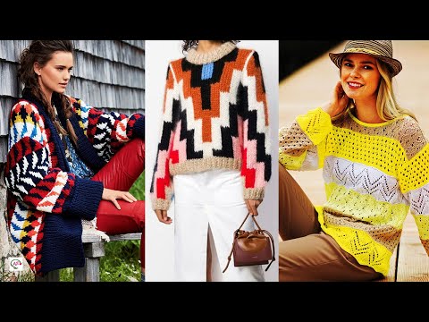 Видео: ВЯЗАНЫЕ ВЕЩИ СПИЦАМИ В МНОГОЦВЕТЬЕ. Как сочетать цвета в вязании