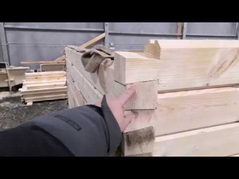 Видео: Теплый угол в брусе Ласточкин хвост