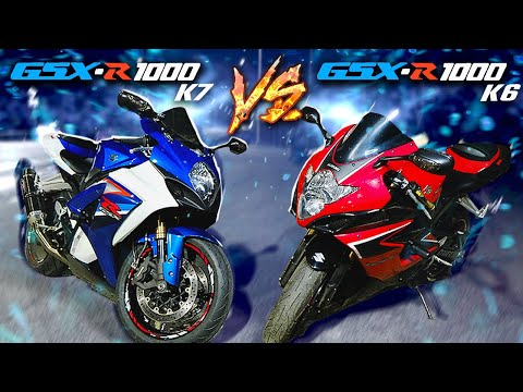 Видео: ЗАРУБА Suzuki GSX-R 1000 k7 VS Suzuki GSX-R 1000 K6