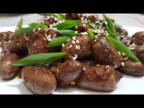 Видео: Готовятся БЫСТРО , а результат ПОТРЯСАЮЩИЙ 👉 МЕГА ВКУСНО 👈 КУРИНЫЕ СЕРДЕЧКИ ПО-КИТАЙСКИ