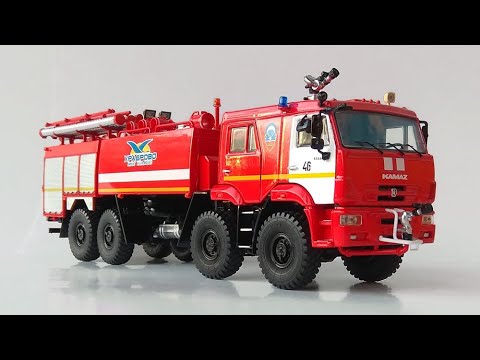 Видео: Пожарный КАМАЗ АА-13-60 (6560) Храброво - SSM 1:43