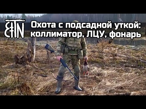 Видео: Теория и практика:  коллиматор, ЛЦУ и фонарь для охоты (охота с подсадной уткой)