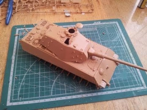 Видео: King Tiger (Zvezda) 35 scale...шаг 1