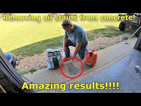 Видео: Удаление масляных пятен с бетона — ЛУЧШИЙ метод, который я когда-либо пробовал, и ПОТРЯСАЮЩИЕ рез...