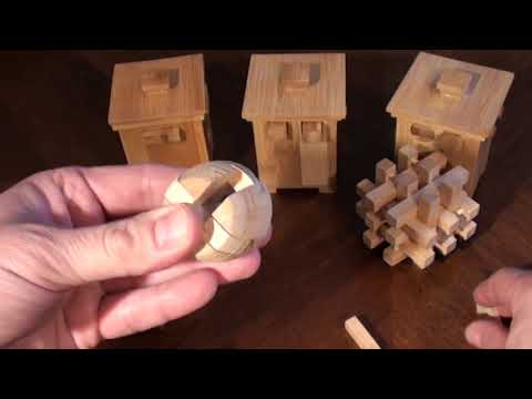 Видео: Как собирать деревянные головоломки / How to solve wooden puzzles