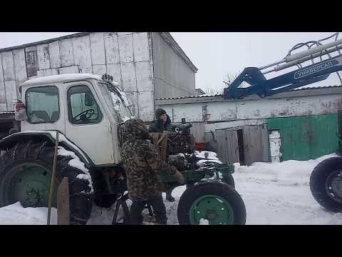 Видео: Снимаем двигатель от ЮМЗ с куном