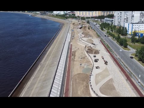 Видео: Благоустройство набережной в Нижневартовске вышло на финальный этап