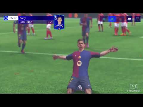 Видео: Играю за BARSA 2 против BENFIKA 1/8