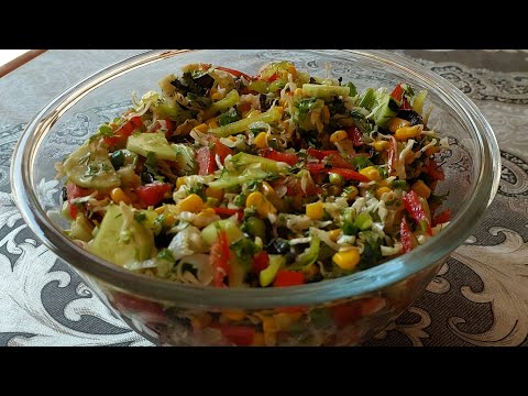 Видео: Летний,Овощной, Полезный Салат 👌😋