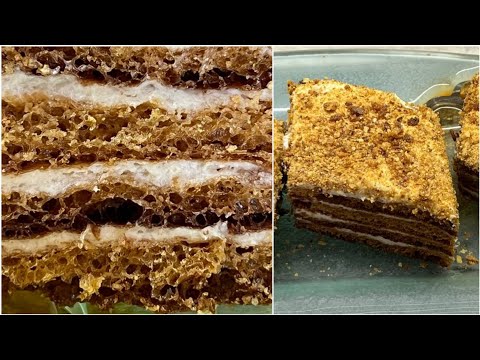 Видео: Տորթ մեղվի փեթակ 🐝 /տատիկի բաղադրատոմսով/торт улей🐝