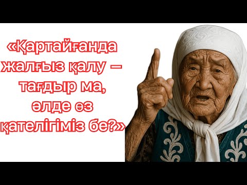 Видео: «Қартайғанда жалғыз қалу — тағдыр ма, әлде өз қателігіміз бе?»