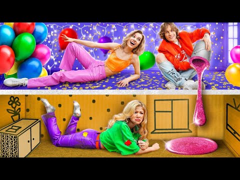 Видео: Секретная Комната Для Вечеринки! Богатая Студентка vs Бедная Студентка