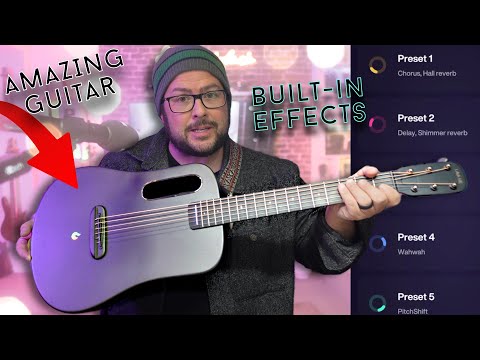 Видео: Очень тонкая смарт-гитара Lava Me Air из углеродного волокна со встроенными эффектами... звучит в...