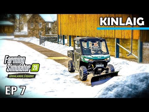 Видео: ПЕРВЫЙ СНЕГ! — Highlands Fishing | Farming Simulator 25 — Эпизод 7