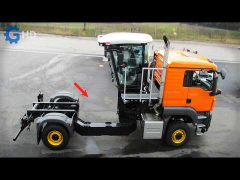 Видео: Самые передовые индивидуально построенные грузовики на другом уровне ▶ Грузовик MAN с вращающейся