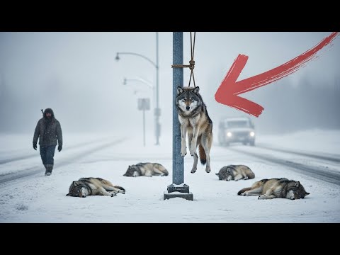 Видео: Бездомный спасает волчицу, привязанную к столбу, и ее мертвых детенышей  Происходит чудо