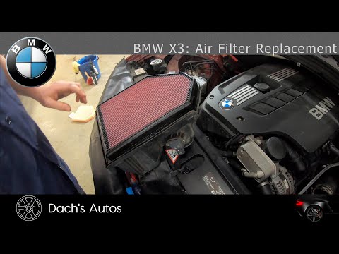 Видео: BMW X3 (F25) 2012 года: замена воздушного фильтра