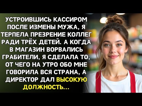 Видео: После измены мужа я устроилась кассиром. Но когда ворвались грабители - обо мне узнала вся страна.
