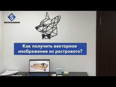 Видео: Как получить векторное изображение из растрового? Savinsname! Конвертируем растр в вектор!