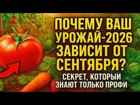 Видео: Почему ваш урожай-2026 зависит от СЕНТЯБРЯ? 🤫 Секрет, который знают только профи.