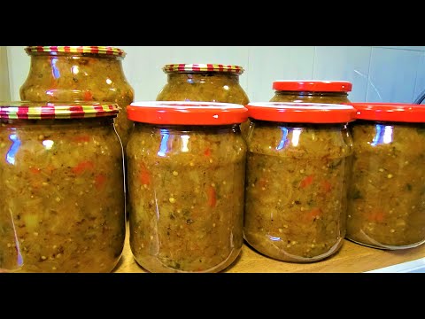 Видео: Икра из Баклажанов на Зиму Без Уксуса! Обалденно Вкусный  Рецепт из Запеченных Овощей!