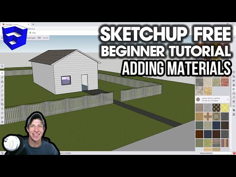Видео: НАЧАЛО РАБОТЫ с SketchUp Free — Урок 4 — Работа с материалами в онлайн-версии