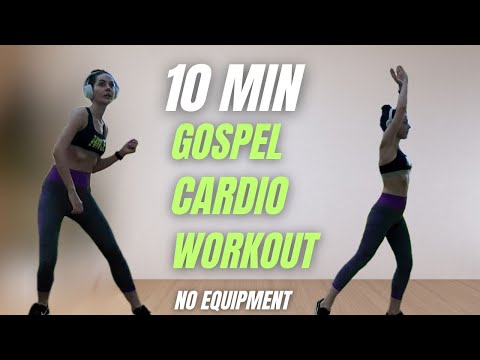 Видео: 10 мин ШАГИ + КАРДИО🔥 - В ритме Gospel / Сжигаем калории, без разговоров