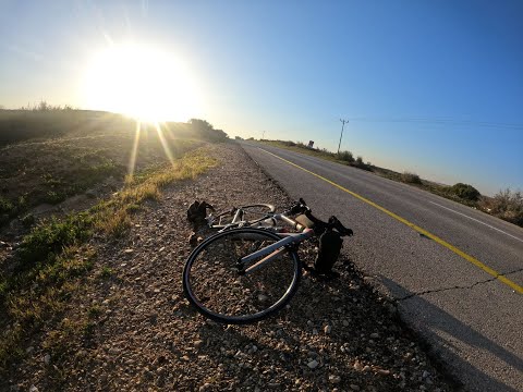 Видео: Через пустыню Негев (Израиль) на велосипеде, Бревет на  300 км.