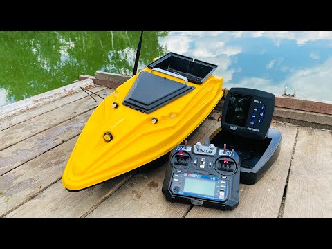 Видео: Кораблик Тигр 2 GPS автопилот и эхолот Lucky 918 ✅ Обзор на воде