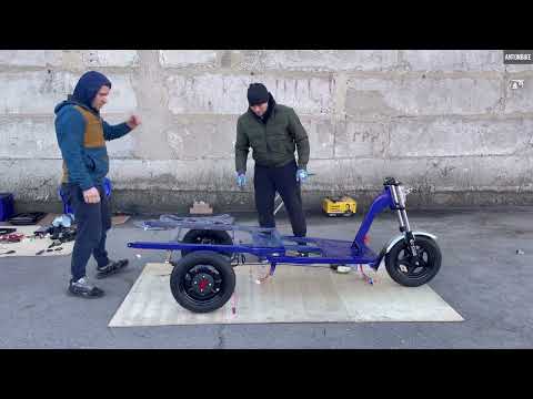 Видео: Crosser CARGO 12. Детальная сборка.  Как собрать грузовой электротрайк. 2025