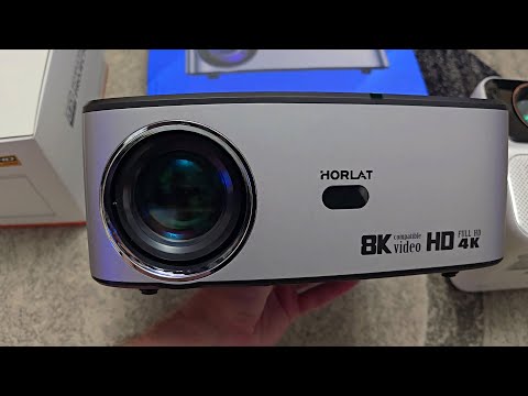 Видео: НОВИНКА! ОБЗОР  ЯРКИЙ ПРОЕКТОР HORLAT на Android, 4K 18000 люм (тест, плюсы и минусы)