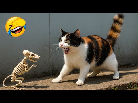 Видео: Самый смешной клип про кошек и собак 2025 года😼🐶Попробуйте не засмеяться😜 #203