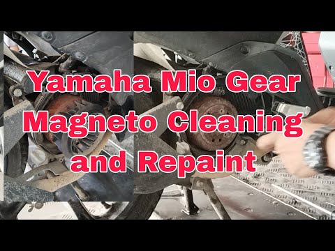 Видео: Чистка и перекраска магнето Yamaha Mio Gear