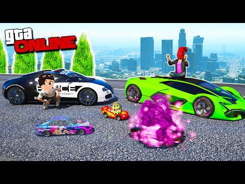 Видео: БИТВА ВОРОВ ПРОТИВ КОПОВ В ГТА 5 ОНЛАЙН! СОЗДАЛ  КУЧУ ИГРУШЕЧНЫХ МАШИН И УГНАЛ ТАЧКИ У КОПОВ!