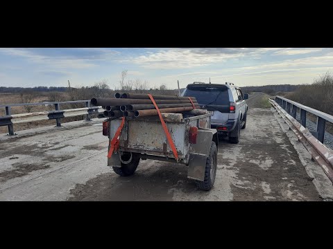 Видео: прицеп УАЗ переделка ТСУ под шар для ПАДЖЕРО СПОРТ