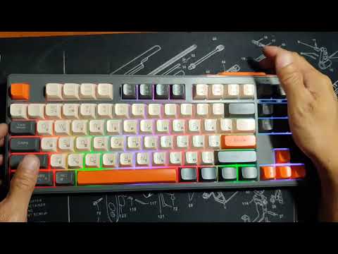 Видео: FreeWolf M87 беспроводная мембранная клавиатура