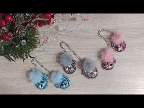 Видео: Работа над брошью "Варежки"