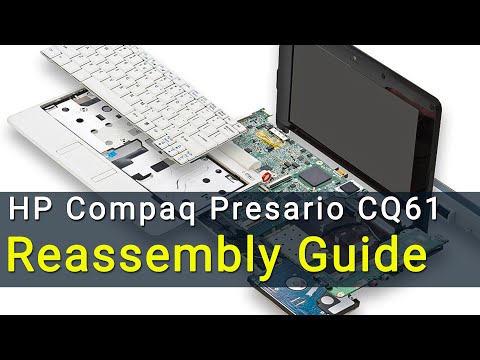 Видео: Руководство по сборке ноутбука HP Compaq Presario CQ61