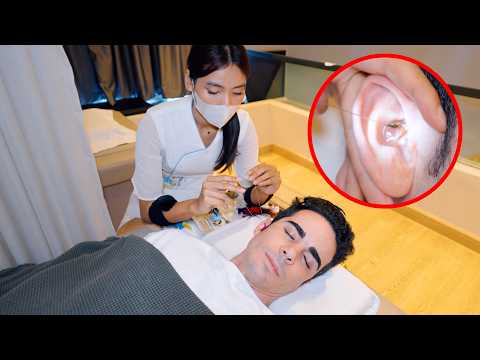 Видео: ASMR: Традиционная чистка ушей водой, массажем и хедспа