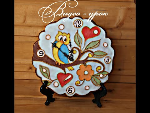 Видео: Пряник имбирный:часики с совушкой...