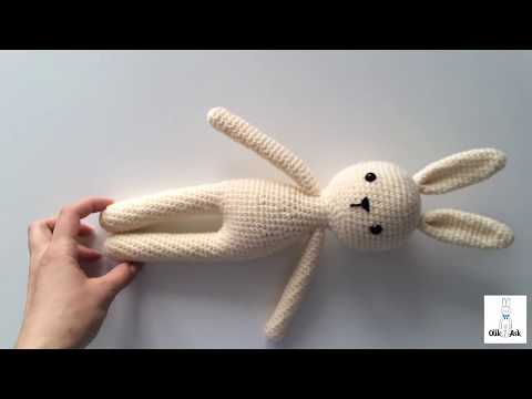 Видео: Мастер-класс, вяжем обновленного зайца крючком. 2 ЧАСТЬ