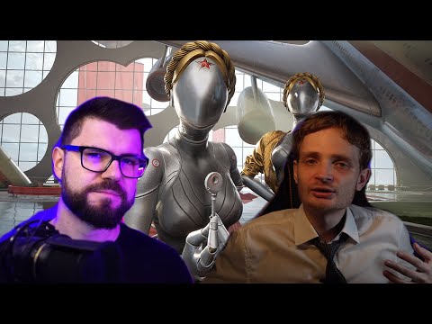Видео: Вертолёт смотрит обзор Либрариума на Atomic Heart. Хайлайты. #1