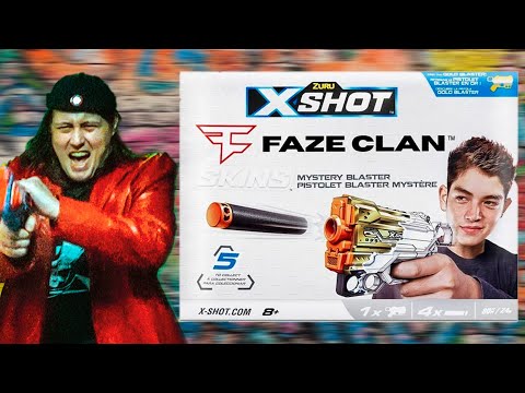 Видео: Отрываю 8 бластеров-сюрпризов X-shot Faze Clan