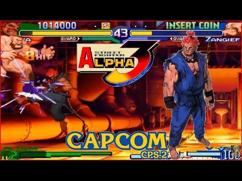 Видео: Street Fighter Alpha 3 (Zero 3) Уровень сложности «Эксперт» Akuma (Gouki) Прохождение со счётом 2:0