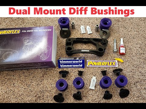 Видео: Втулки дифференциала Powerflex Dual Mount — BMW F8X M2, M3, M4