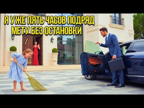 Видео: Мачеха ЗАСТАВИЛА дочь миллионера МЕСТИ тротуар… пока он не ВЕРНУЛСЯ внезапно и…