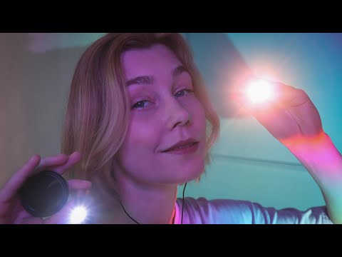 Видео: 😴АСМР для любителей фонарика и эхо┃многослойный асмр┃Layered ASMR with lights triggers
