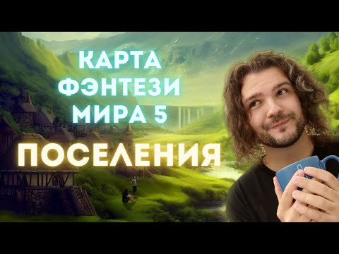 Видео: Карта фэнтези мира 5 | Рисуем поселения